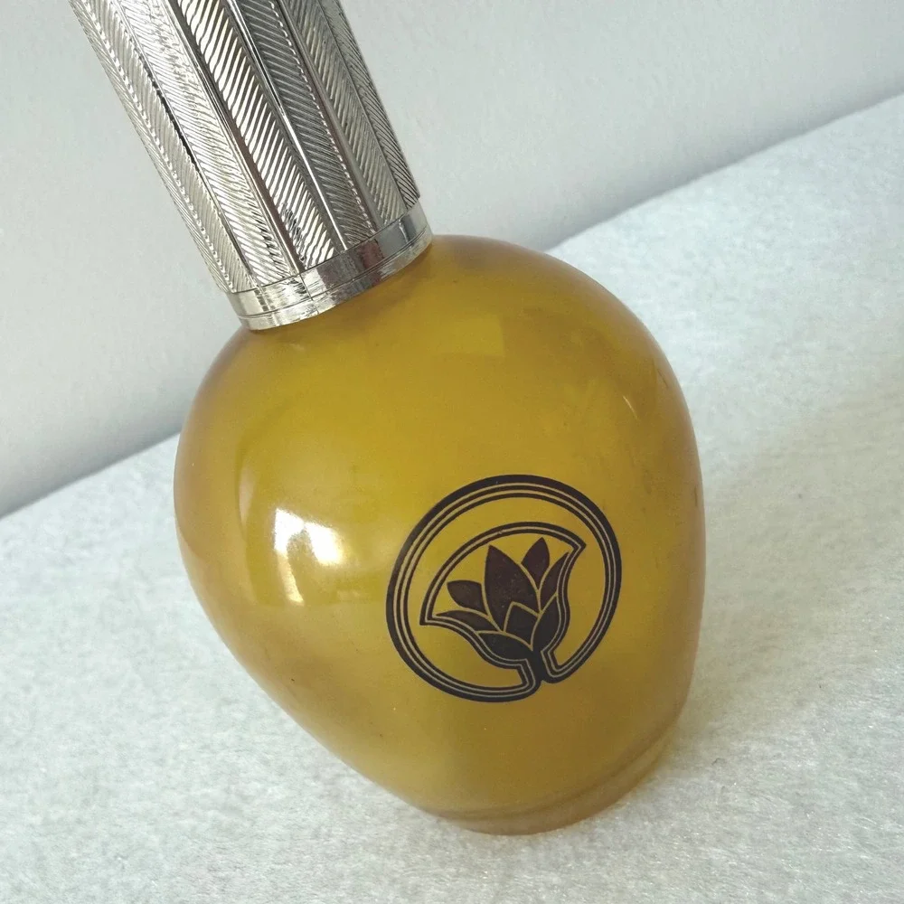 Vintage Avon Queen's Gold Cologne Mist Bottle 3 oz‎ Amber Glass Empty